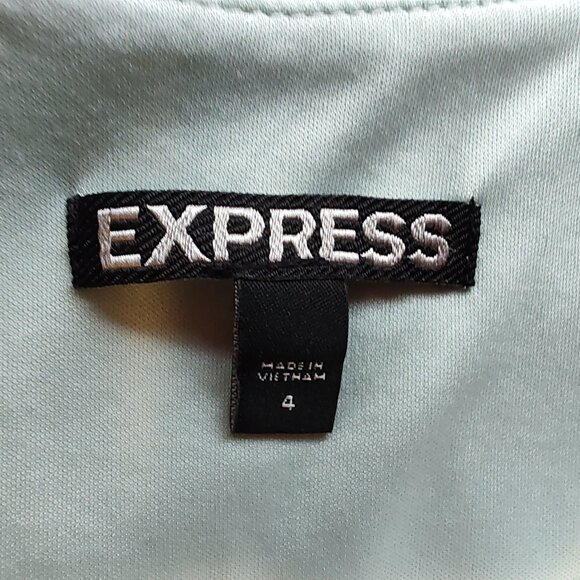 EXPRESS Sleeveless Dress Fit n Flare - Mint Green - Size 4 - Excellent Condition - Picture 5 of 5